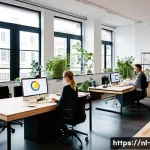 Home 21 인재 채용 - **Vibrant Team Collaboration and Flexibility:**
A vibrant and diverse team of professionals in a...