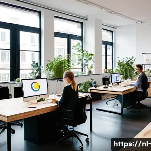 Home 15 인재 채용 - **Vibrant Team Collaboration and Flexibility:**
A vibrant and diverse team of professionals in a...