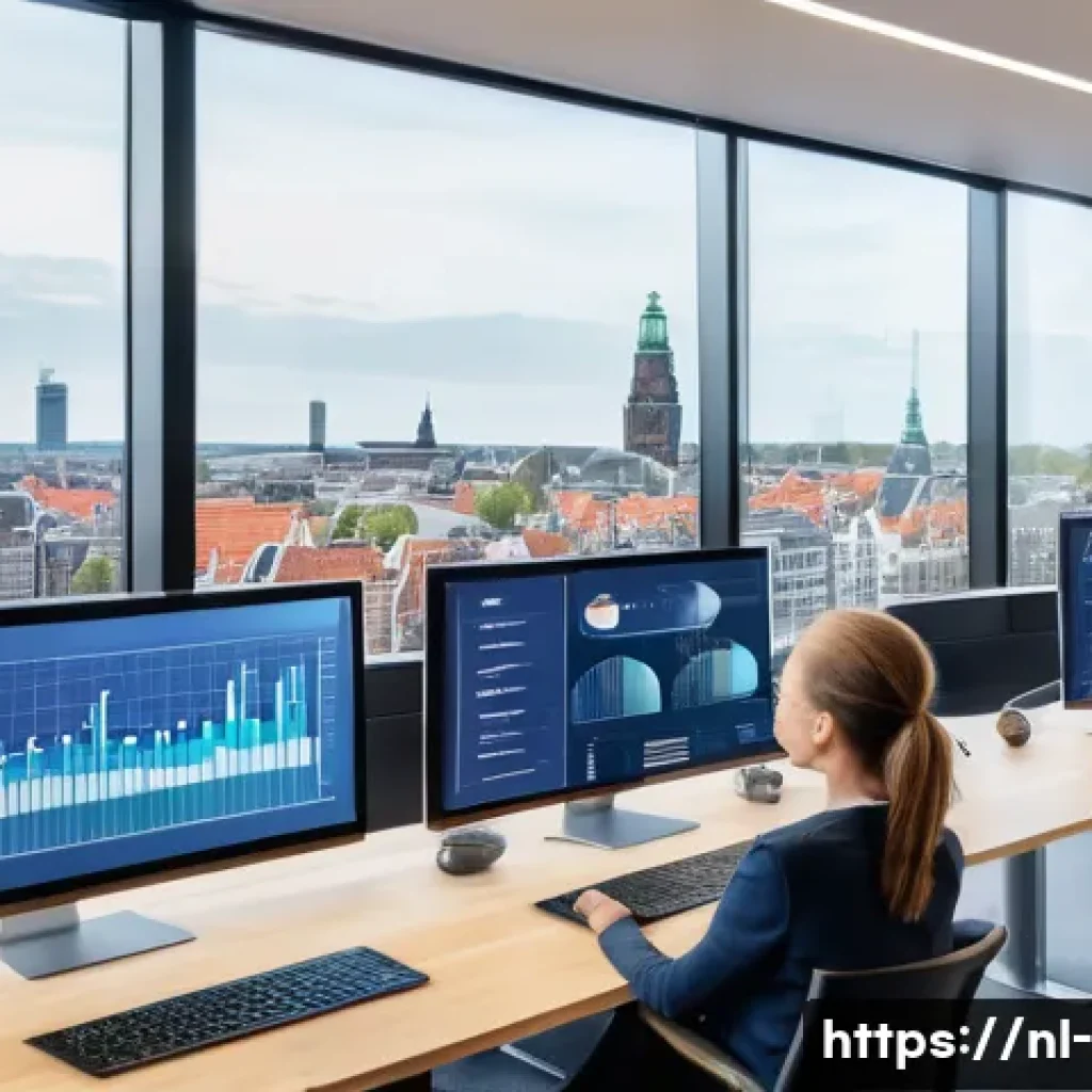 광고 캠페인 설계 - A modern Dutch marketing office scene with diverse professionals analyzing detailed customer persona...