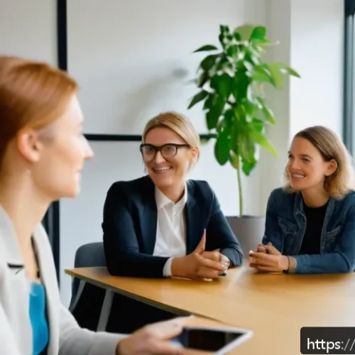 조직 리더십 - A diverse Dutch office team gathered around a conference table engaged in an empathetic leadership w...